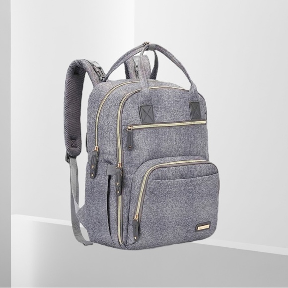 iniuniu Other - Diaper Bag Backpack Large Gray Multifunction Travel Baby Bag